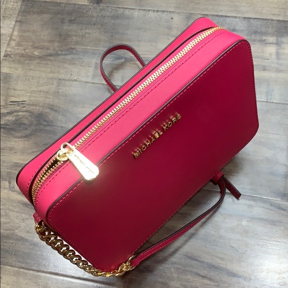 MICHAEL KORS LG EW CROSSBODY Bag Electric Pink - Picture 6 of 16